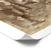 Ein Dampfkran, der während des Gebäude von Poster (Ecke)