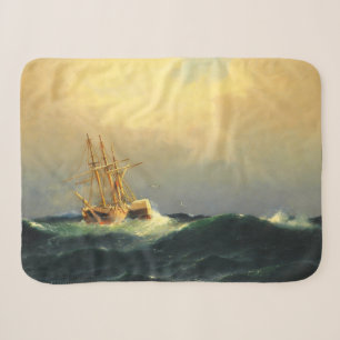 Ein Dampfschiff in einem Sturm im Atlantischen Oze Sherpadecke