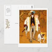 Ein Dandy und sein Hund Postkarte (Vorne/Hinten)