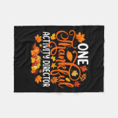Ein dankbarer Aktivitätsleiter Herbstdanken Fleecedecke (Vorderseite (Horizontal))