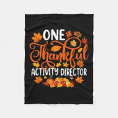 Ein dankbarer Aktivitätsleiter Herbstdanken Fleecedecke (Vorderseite)