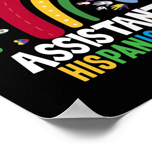 Ein dankbarer Assistent, Leiter des hispanischen K Poster (Ecke)