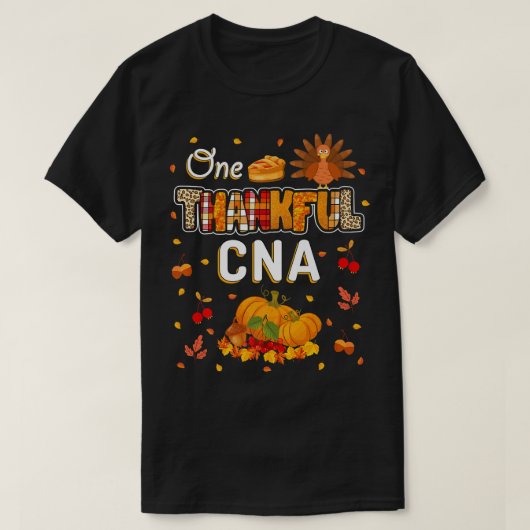 Ein dankbarer CNA-Herbstlaub Herbst CNA Thanksgivi T-Shirt (Design vorne)