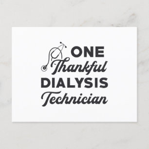 Ein dankbarer Dialysetechniker Nephrologie Nurse Postkarte