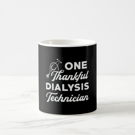 Ein dankbarer Dialysetechniker Nephrologie Tech Kaffeetasse (Mittel)