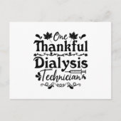 Ein dankbarer Dialysetechniker Nephrologie Tech Postkarte (Vorderseite)