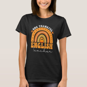 Ein dankbarer Englischlehrer Autumn Rainbow Teache T-Shirt