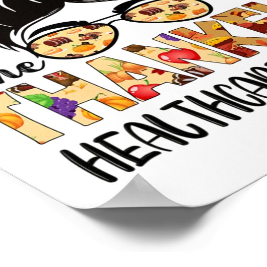 Ein dankbarer Erntedank für den Gesundheitsdienstl Poster (Ecke)