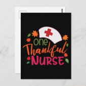 Ein dankbarer Erntedank für die Krankenversicherun Postkarte (Vorne/Hinten)