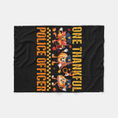 Ein dankbarer Erntedank für Polizeibeamte fällt Fleecedecke (Vorderseite (Horizontal))