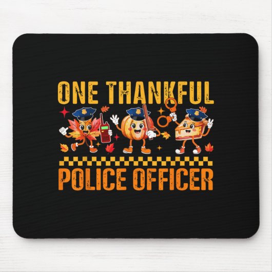 Ein dankbarer Erntedank für Polizeibeamte fällt Mousepad (Vorne)