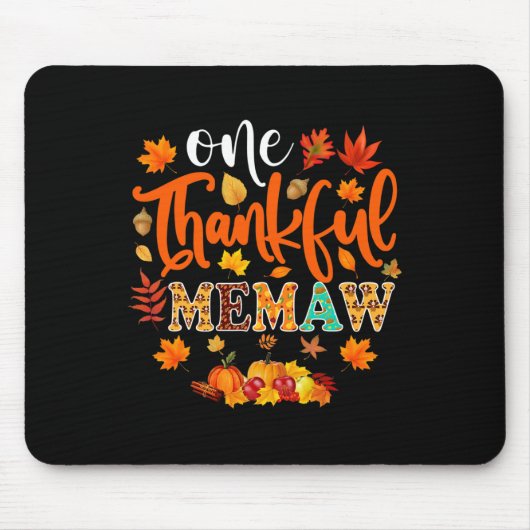 Ein dankbarer Gedächtnis Funny Herbst Herbst Ernte Mousepad (Vorne)