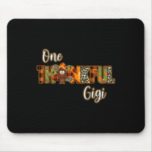 Ein dankbarer Gigi-Truthahn segnete Gigi-Kürbis al Mousepad