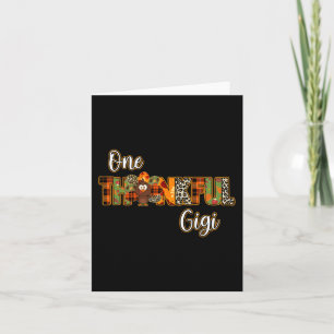 Ein dankbarer Gigi-Truthahn segnete Gigi-Kürbis me Karte