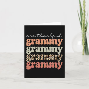 Ein dankbarer Grammy-Herbstlaub im Herbst Danke Karte