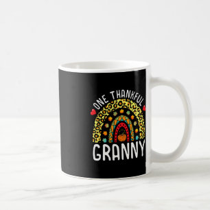Ein dankbarer Granny Erntedank Rainbow Leopard F Kaffeetasse