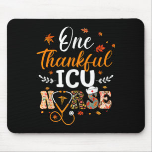 Ein dankbarer Icu Nurse Erntedank Funny Nursing Mousepad