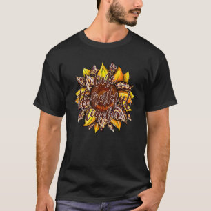 Ein dankbarer Karierter Lehrer für Sonnenblumen T-Shirt