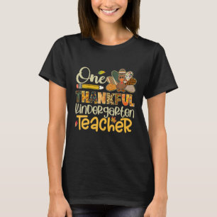 Ein dankbarer Kindergartenlehrer Truthahn Kariert T-Shirt