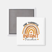 Ein dankbarer Kleinkind-Lehrer Herbst Regenbogen D Magnet (Vorderseite/Rückseite)