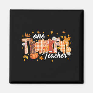 Ein dankbarer Lehrer Erntedank Pumpkin Fall Aut Magnet
