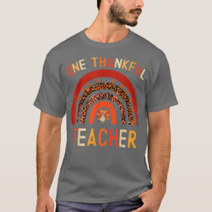 Ein dankbarer Lehrer Erntedank Türkei Rainbow L T-Shirt