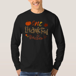 Ein dankbarer Lehrer Erntedankfest Herbst Kürbis L T-Shirt