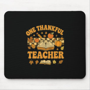 Ein dankbarer Lehrer Groovy Buch Kürbis Herbst Als Mousepad
