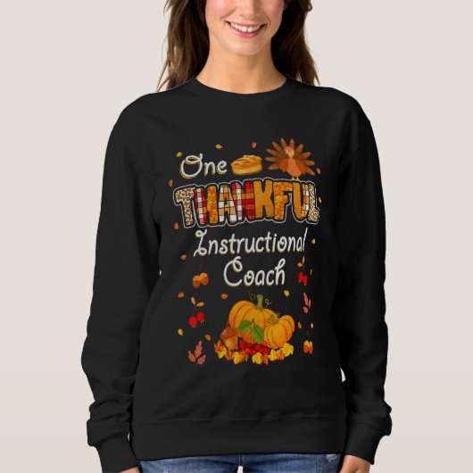 Ein dankbarer Lehrer Herbst Herbst Herbst Danke Sweatshirt (Vorderseite)
