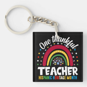 Ein dankbarer Lehrer Hispanic Heritage Monat Flagg Schlüsselanhänger