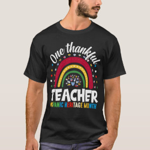 Ein dankbarer Lehrer Hispanic Heritage Monat Flagg T-Shirt