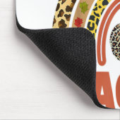 Ein dankbarer Lehrer Leopard Rainbow Pumpkin Danke Mousepad (Ecke)