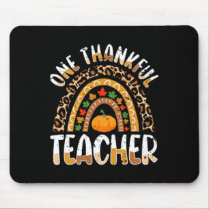 Ein dankbarer Lehrer Niedlicher Erntedank Rainbow Mousepad