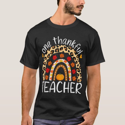 Ein dankbarer Lehrer Rainbow Leopard Lehrer als T-Shirt (Vorderseite)