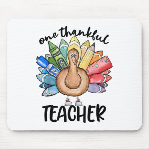 Ein dankbarer Lehrer Türkei Bleistift-Erntedank Te Mousepad