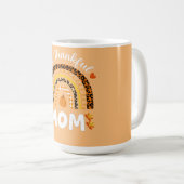 Ein dankbarer Mama Erntedank Regenbogen Fall Leopa Kaffeetasse (VorderseiteRechts)