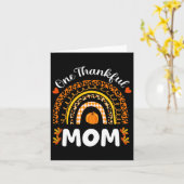Ein dankbarer Mama Erntedank Regenbogen Fall Leopa Karte (Gelbe Blume)