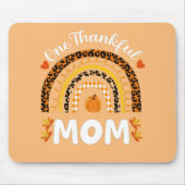 Ein dankbarer Mama Erntedank Regenbogen Fall Leopa Mousepad (Vorne)
