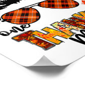 Ein dankbarer Mama Funny Messy Bun Herbst Herbst a Poster (Ecke)