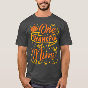 Ein dankbarer Mimi Pumpkin Autumn Leaves Fall Dank T-Shirt