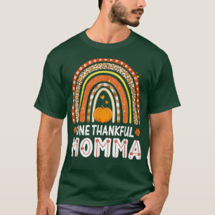 Ein dankbarer Momma Rainbow Leopard Herbst Herbst T-Shirt