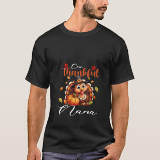 Ein dankbarer Nana Pumpkin Fall Herbst Danke T-Shirt