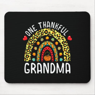 Ein dankbarer Oma-Erntedank Rainbow Leopard Mousepad