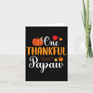 Ein dankbarer Papaw Thanksgiving Herbst Kürbis Karte