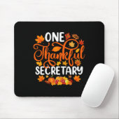 Ein dankbarer Sekretär Funny Fall Herbst Thanksgiv Mousepad (Mit Mouse)