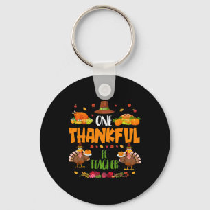 Ein dankbarer Sportlehrer Herbst Thanksgiving  Schlüsselanhänger