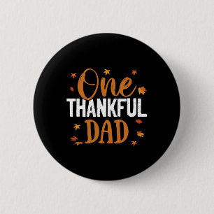 Ein dankbarer Vater Erntedank Herbst Familie Match Button