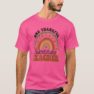Ein dankbarer Vertretungslehrer Regenbogen-Lehrer T-Shirt