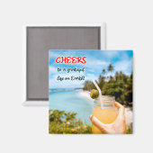 Ein dankbares Leben auf Erden Magnet (Vorderseite/Rückseite)