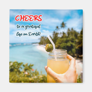 Ein dankbares Leben auf Erden Magnet